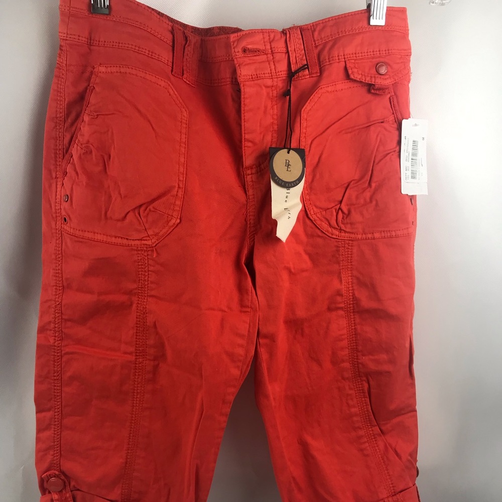 Blue Earth Orange Cotton Bermudas Sz 6